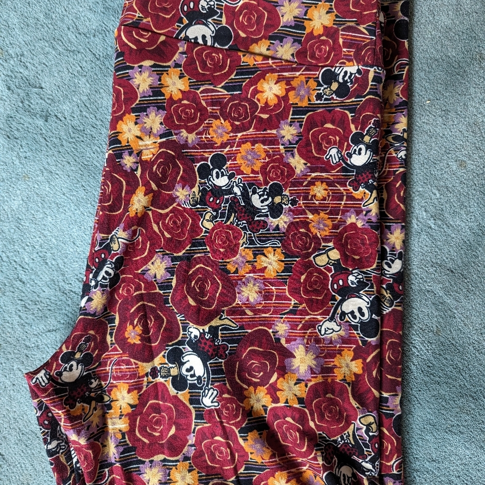 LuLaRoe TC2 Mickey & Minnie Mouse Leggings